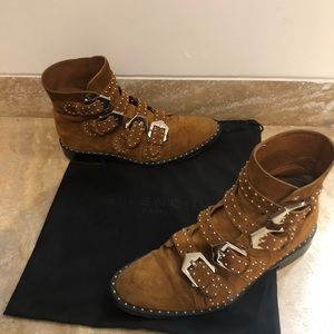 GIVENCHY elegant studded suede boots 40